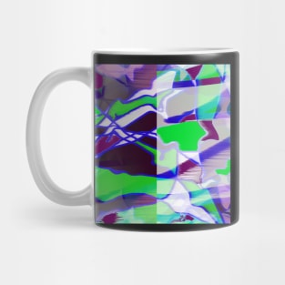 Purple, green and white II Mug